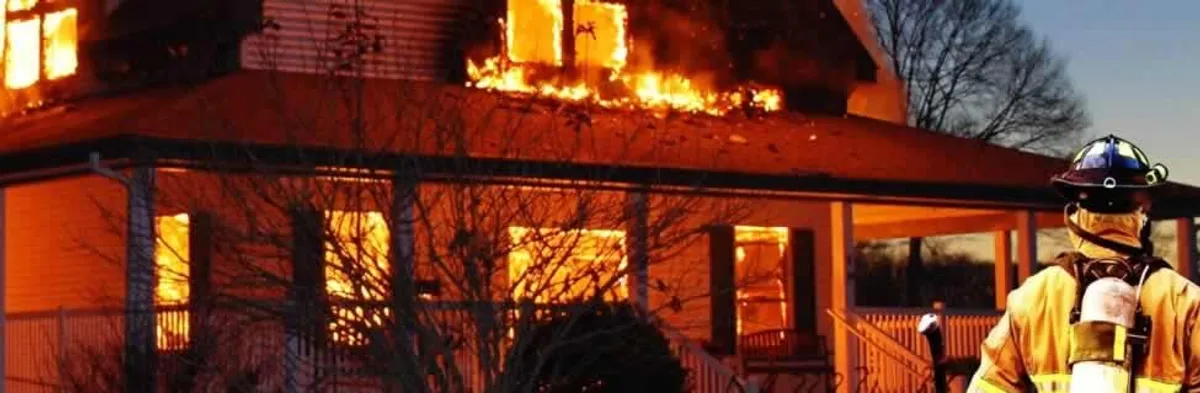 fire damage repair emergency response at a residential property affected by an active house fire in Evansville, IN